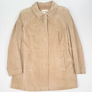 Cherokee Genuine Suede Leather Jacket Tan Winter Coat Size 18W